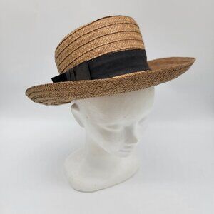 Vintage Straw Brim Styled By Original‎ Design By MADCAPS USA